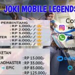 Jasa Joki Mobile Legend Tokopedia