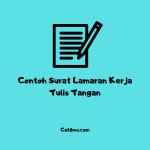 30+ Guru Honor Contoh Surat Lamaran Kerja Guru Tulis Tangan Update