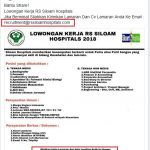 33+ Contoh Surat Lamaran Kerja Rumah Sakit Siloam Palembang New