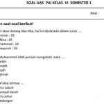 Download Soal Uas Pendidikan Agama Islam Kelas 6 Semester 2 Pics