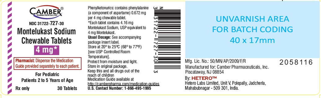 Montelukast Sodium (Camber Pharmaceuticals, Inc.): FDA Package Insert